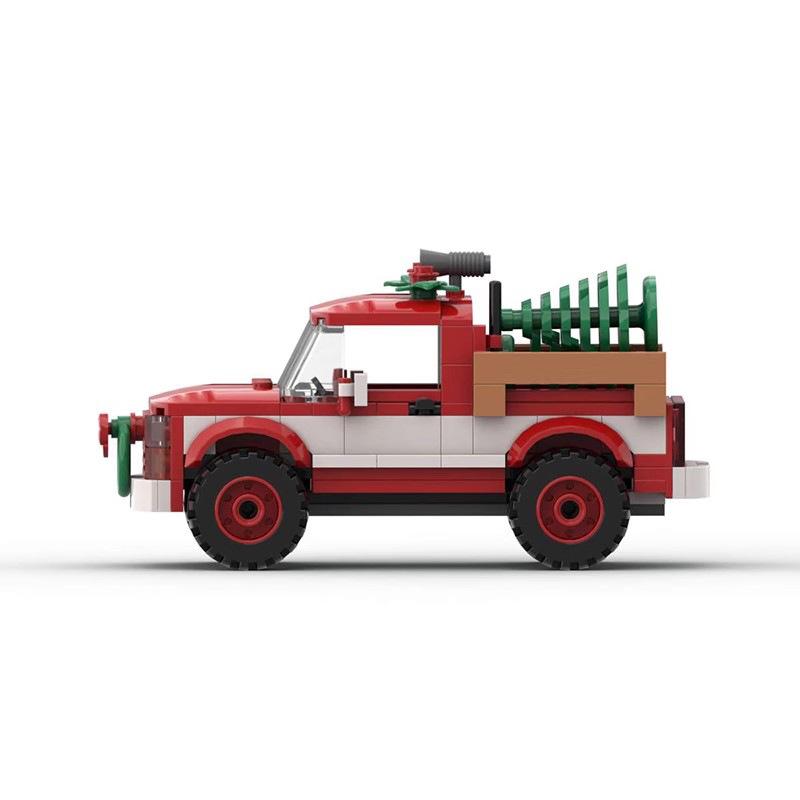 Building Blocks Christmas Truck Building Model Small Particle Toy Set Children's Gift