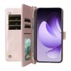 For Oppo Reno13 Pro 5G Wallet Case with Shoulder/Wrist Strap Leather Phone Cover Stand