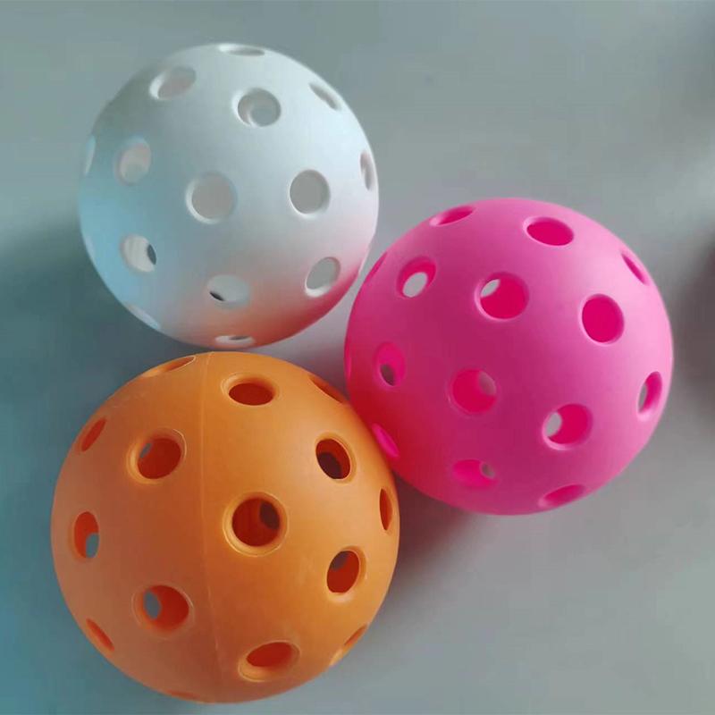 Pickleball Injection Molded Resilient 40-Hole Ball - Tpe Elasticity Ball Outdoor Sports Playing Experience