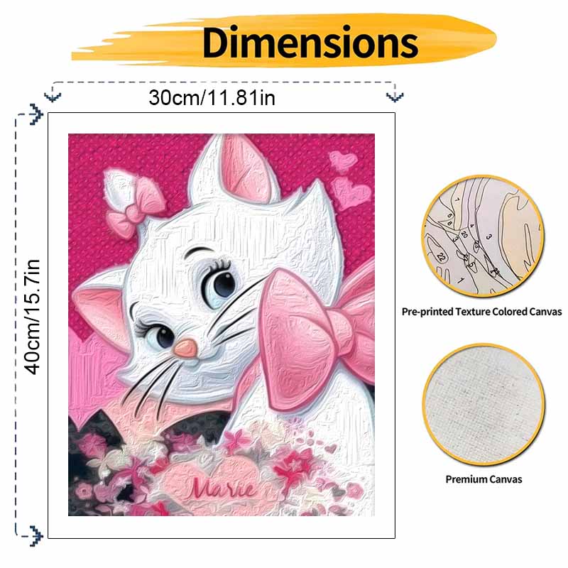 Disney Мари Кот картина маслом набор для творчества ручная работа DIY подарок украшение дома