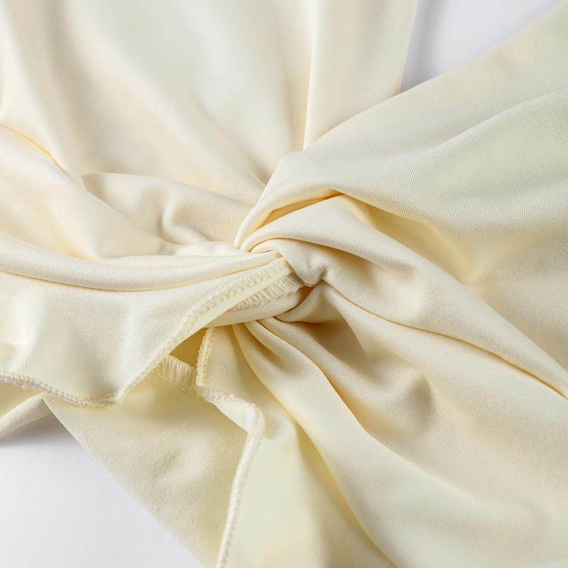 Элегантный комплект из 2 предметов с рюшами, женский топ с открытой спиной и оборками, свободные юбки, модный тренд для отпуска, классические наряды