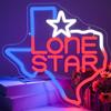 Beer Neon Signs Stars LED Neon Sign for Wall Decor Texas Neon Beer Signs for Bar Pub Beer Neon Light Sign for Party