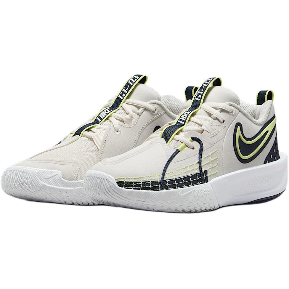 Nike Кроссовки GT Cut 3 GS Phantom Light Lemon Twist Kids кремово-белые с обсидиановым оттенком FD7033-005