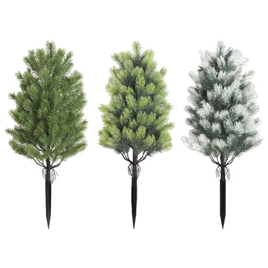 Искусственное топиарное дерево из кедра с колышком, реалистичное, искусственные кедровые сосны, рождественская елка, устойчивые к УФ-лучам, имитированные кустарники для крыльца, наружный декор