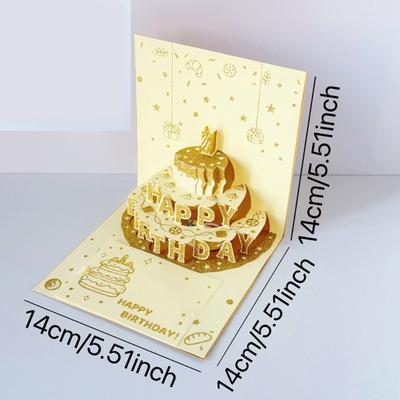 Поздравительная открытка на день рождения 3D Открытка С Днем Рождения Поздравительные открытки на день рождения для женщин мужчин ребенка друга День рождения Юбилей