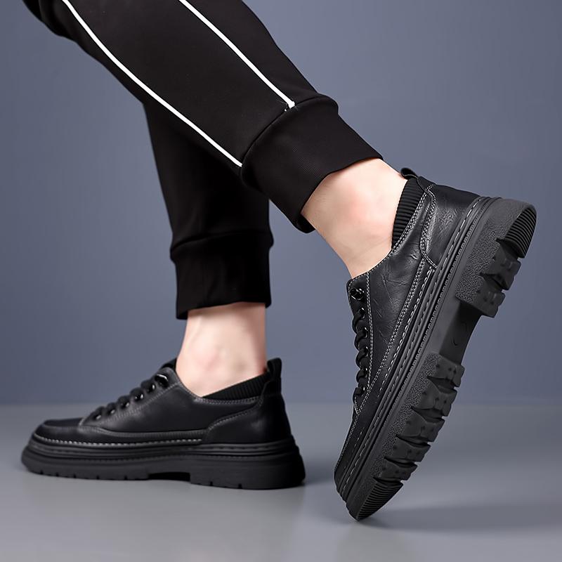 Модный Роскошный Бренд Мужская Повседневная Обувь Натуральная Кожа Деловая Офисная Обувь Оксфорды Уличные Противоскользящие Износостойкие Кроссовки для Бега Обувь