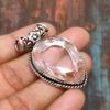 Pink Kunzite Gemstone Handmade Jewelry 925 Sterling Silver Pendant For Her