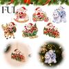 Small Christmas Party Prize Cartoon Santa Claus Acrylic Ornament, Double Sided Printed Reindeer Ornament Sleigh Decorative Hanging Pendant,