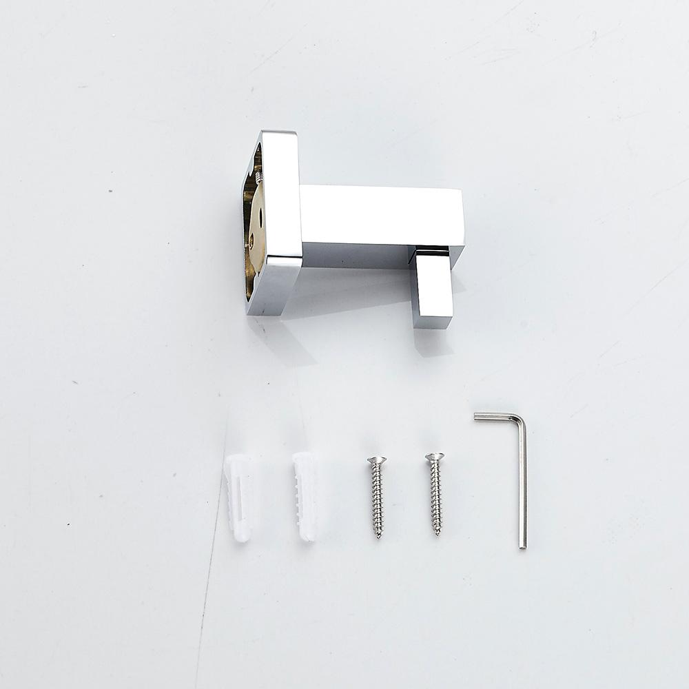 Вешалки для халатов, хромированный крючок на стену, сплошной латунный серебряный крючок для халатов, вешалка для полотенец, вешалка для одежды в европейском стиле 7501L