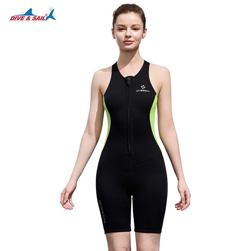 Men Women Full Body Wetsuit Snorkeling Diving Surfing Warmth Thick Neoprene Sleeveless Rash Guard