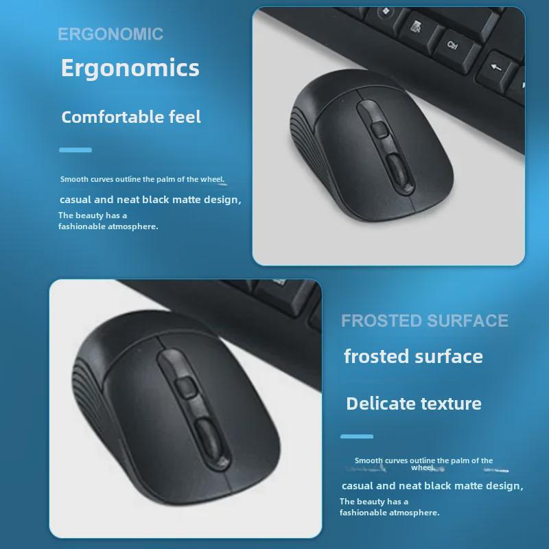 «Беспроводная клавиатура и мышь 2.4G для использования дома, в офисе и на ноутбуке — USB»