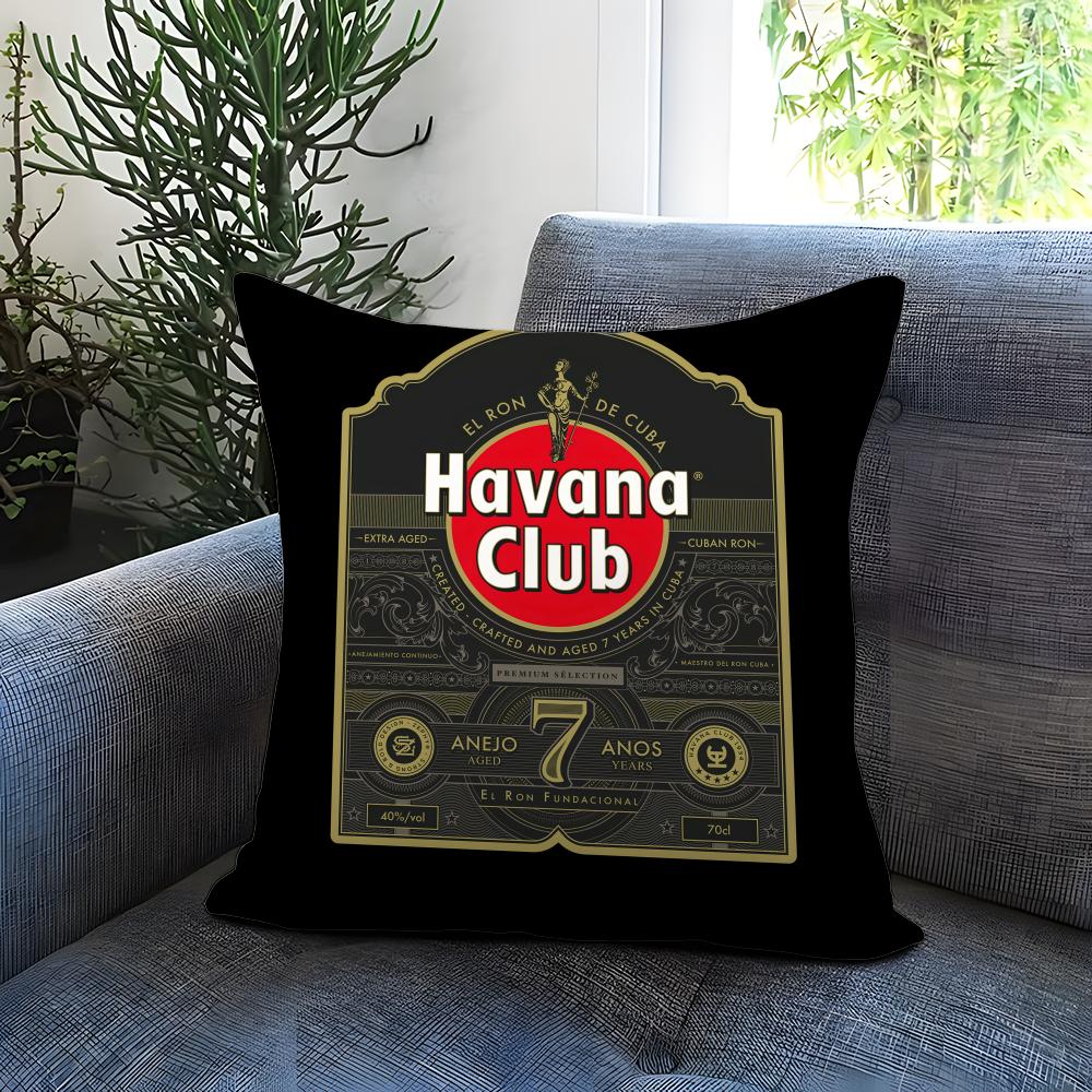 Trendy HHavana Clubes Cushion Cover Comfortable Reversible Pillow Cover Ideal for Car Sofa Bedroom Beyond