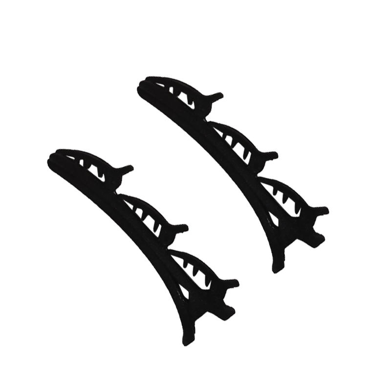 2PCS/3PCS/4PCS Women Elegant Flocking Braided Hair Clip Trendy Forehead Bangs Clip Side Clip Short Hair Duckbill Clip Headdress