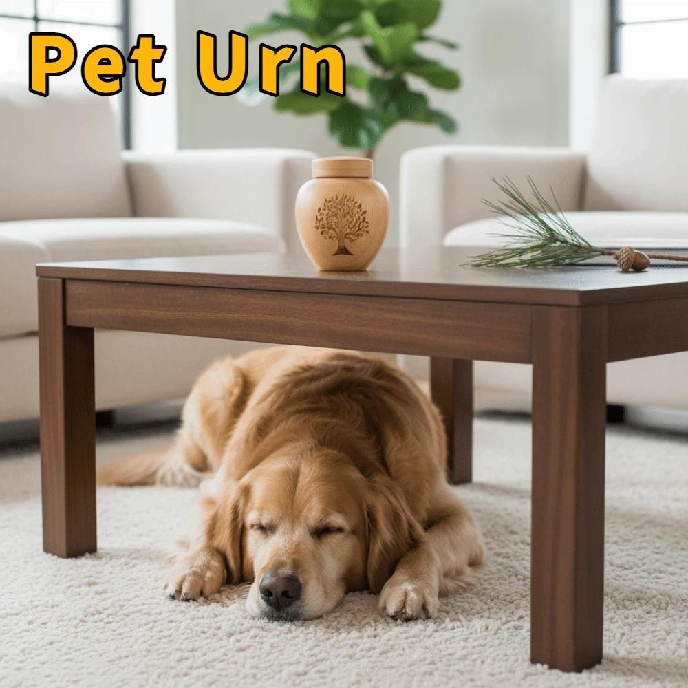 Bamboo Mini Pet Urn Tree Patterns Pet Commemorative Box Dog Keepsake Urns  Memorial Gift