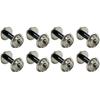 KATO N Gauge Hollow Axle Wheels, for Screw-Mounted Trucks, Silver, Pack of 8, 11-605, Model Railroad Supplies
