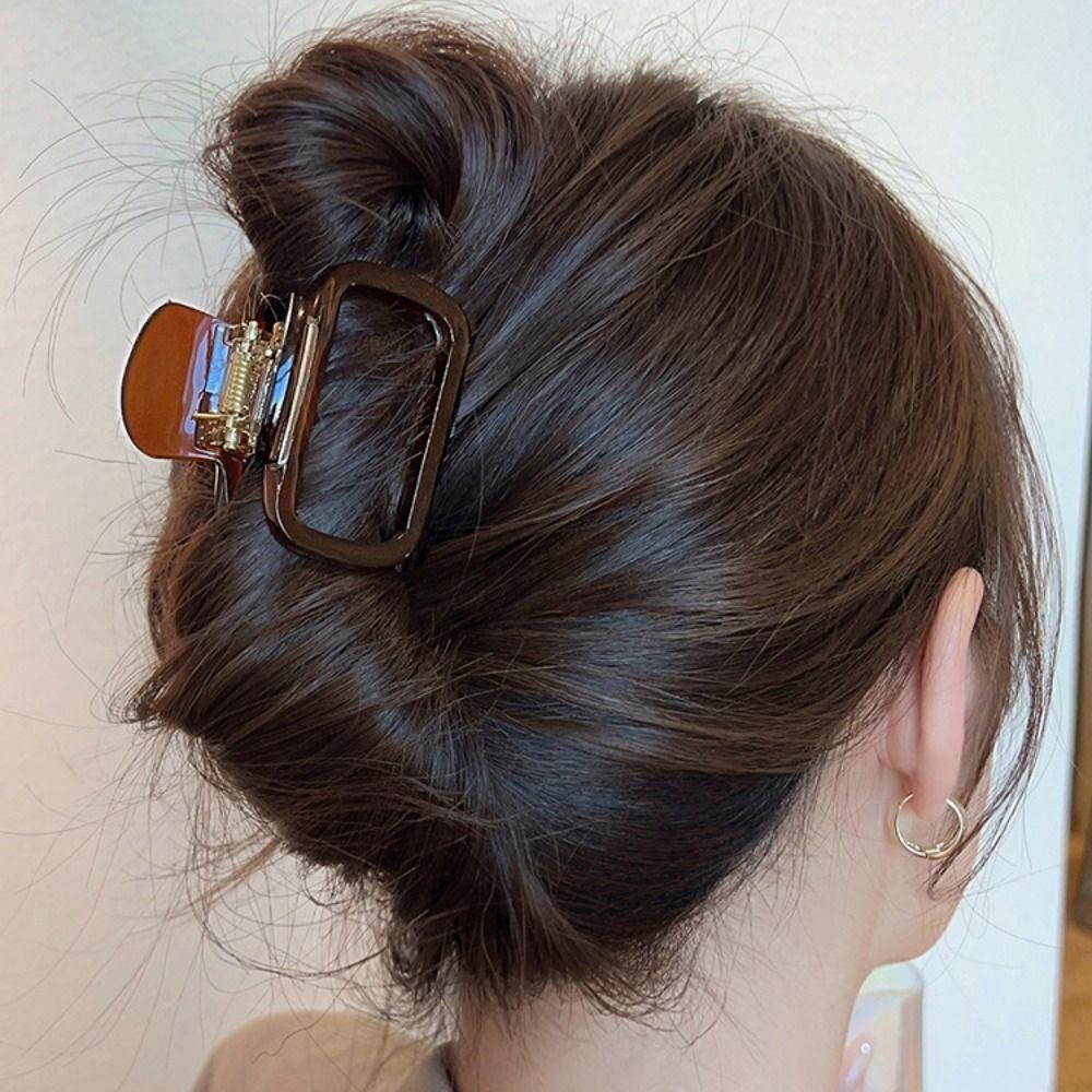 Мини-зажим для волос, крабик для волос Y2K, квадратные заколки, японские ацетатные заколки для волос, аксессуары для волос