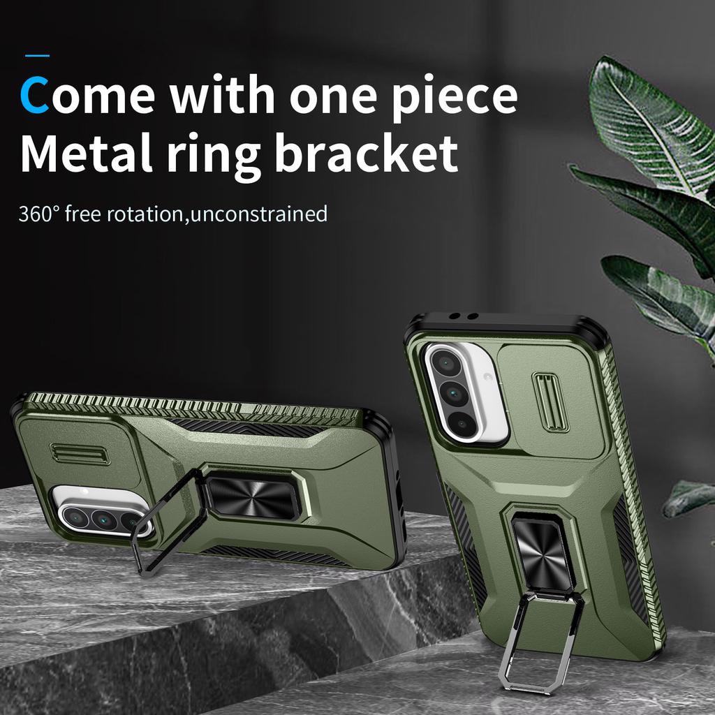 Крышка объектива камеры с кольцом для автомобильного крепления, подставка, гибридный жесткий ПК, мягкий TPU, противоударный защитный чехол для Samsung Galaxy S25 S24 S23 Ultra A16 A56 A26 A55 A15