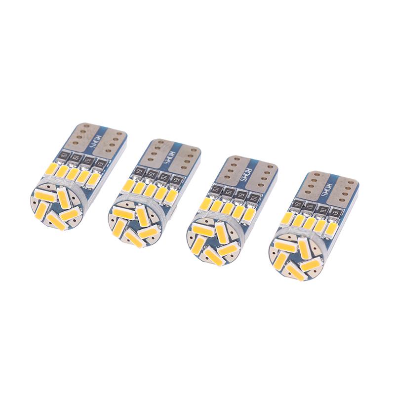 4 шт. T10 W5W Светодиодная 194 Canbus Лампа 4014/15 SMD 12V Для Салона Автомобиля Лампа Для Чтения Габаритные Огни Лампочки Номерного Знака Купольный Сигнал