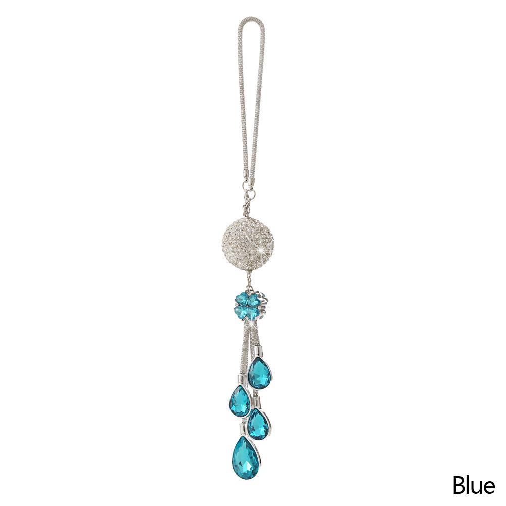 Подвеска на зеркало заднего вида автомобиля, металлический хрустальный шар, бриллиант, декоративная подвеска, подвесные украшения, автомобильные стразы, стиль интерьера