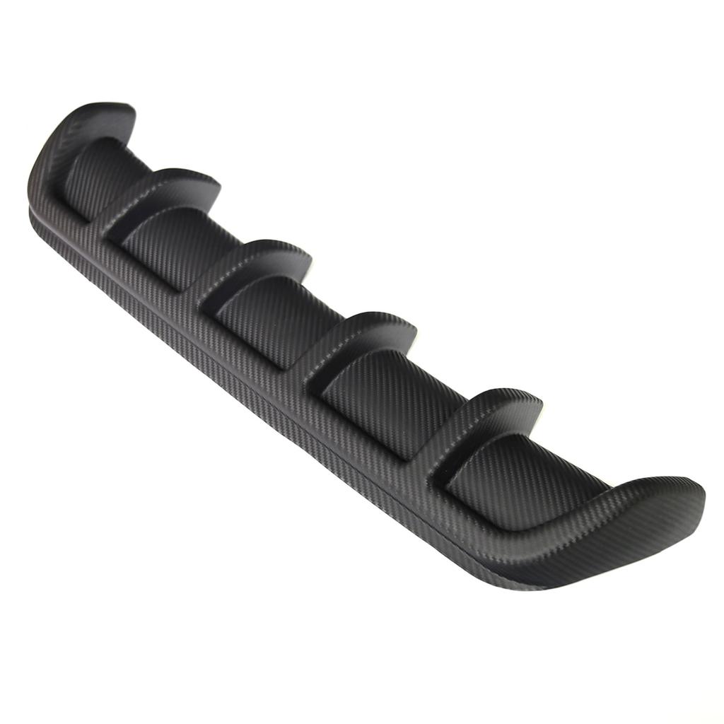 Универсальный карбоновый задний бампер автомобиля, диффузор для губ, 6 плавников, плавник акулы, стиль, задний бампер, спойлер для автомобиля