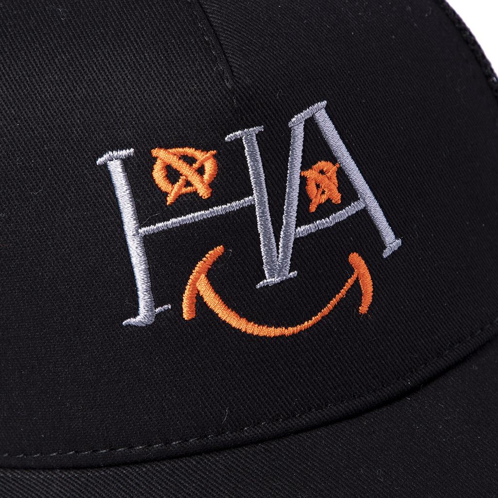 Biggdesign Moods Up Happy Trucker Hat Black Color