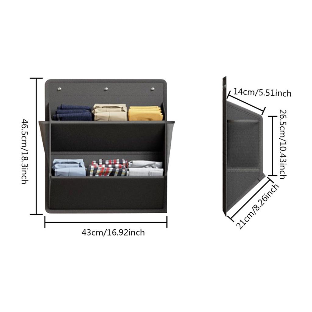 Tear Resistant Fabric Hanging Shoe Rack With Frame for Campers Closet Cabinet Storage Solution