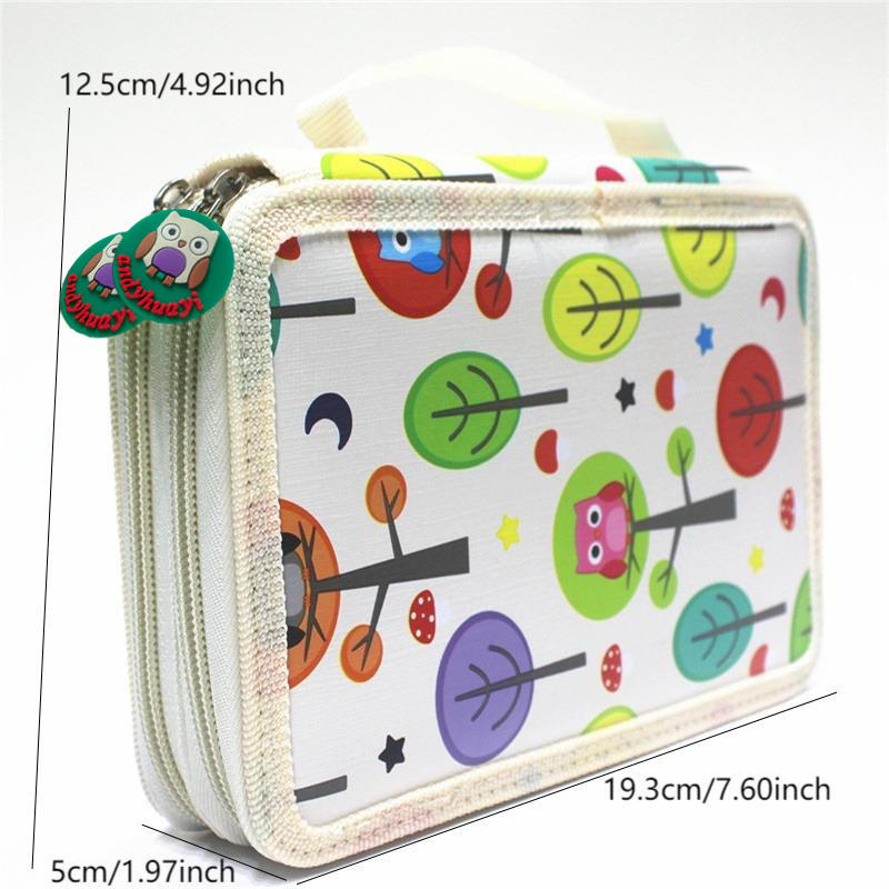 Многосекционный красочный студенческий пенал-бокс для карандашей и маркеров большой вместимости, для эскизов и рисования, для кистей, канцелярский