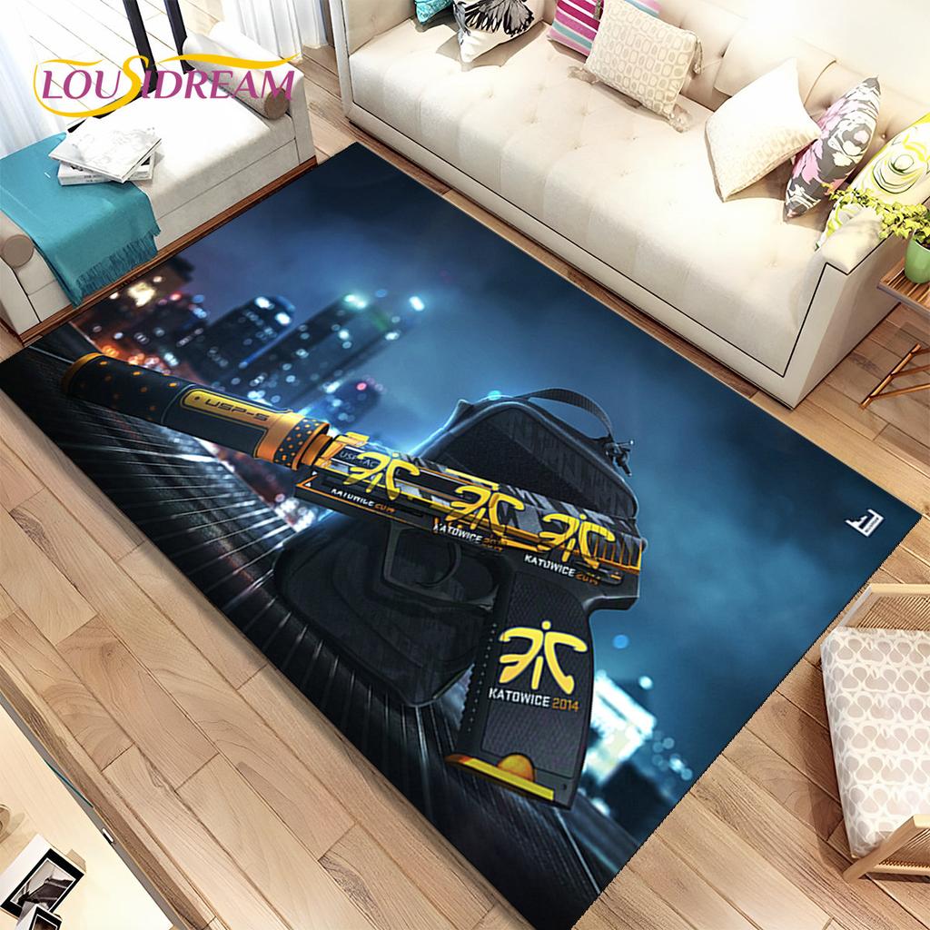 CS, USP, AK, M4, AWP, коврик для винтовки, пистолета, пистолета, ковер для дома, гостиной, спальни, дивана, коврик для двери, декор, нескользящий напольный коврик
