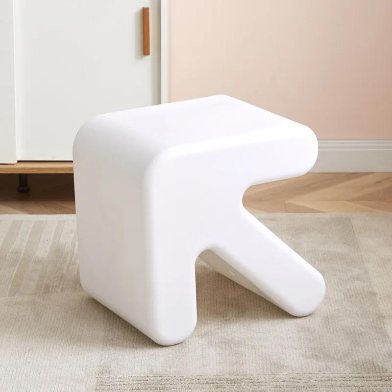 Living Room Chair Arrow Stool Kitchen Stool Bathroom Shower Chair Mobile Salon Nordic Modern Thickened Plastic Low Shoe Changing