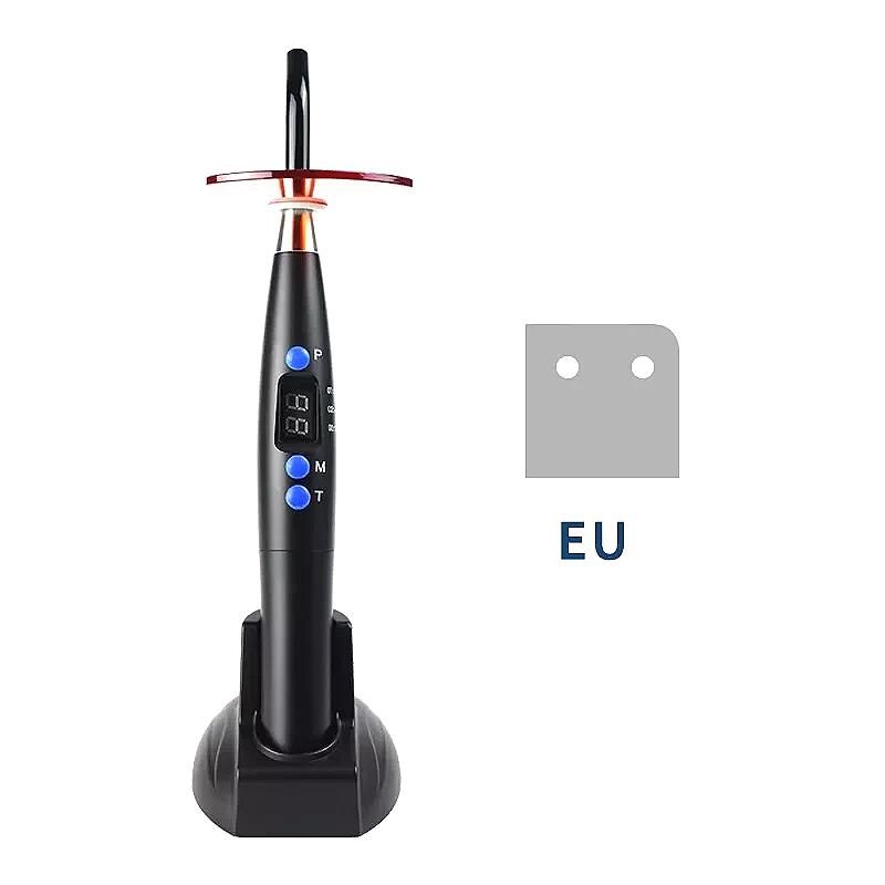 Dental Curing Light LED Orthodontic Cure Lamp Cordless Dentistry Machine Black Composite Wireless