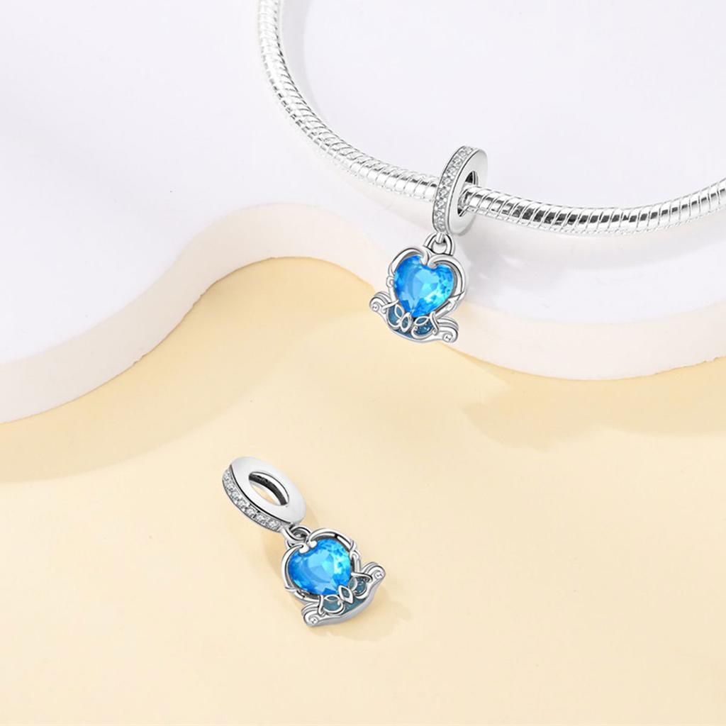 S925 серебро сказочный город серии замок мечты единорог DIY ювелирные изделия кулон бусы