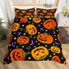 Пододеяльник с тыквенным деревом Happy Halloween Комплект постельного белья из микрофибры с рисунком ужасов Покрывало для детской комнаты для мальчиков и девочек-подростков