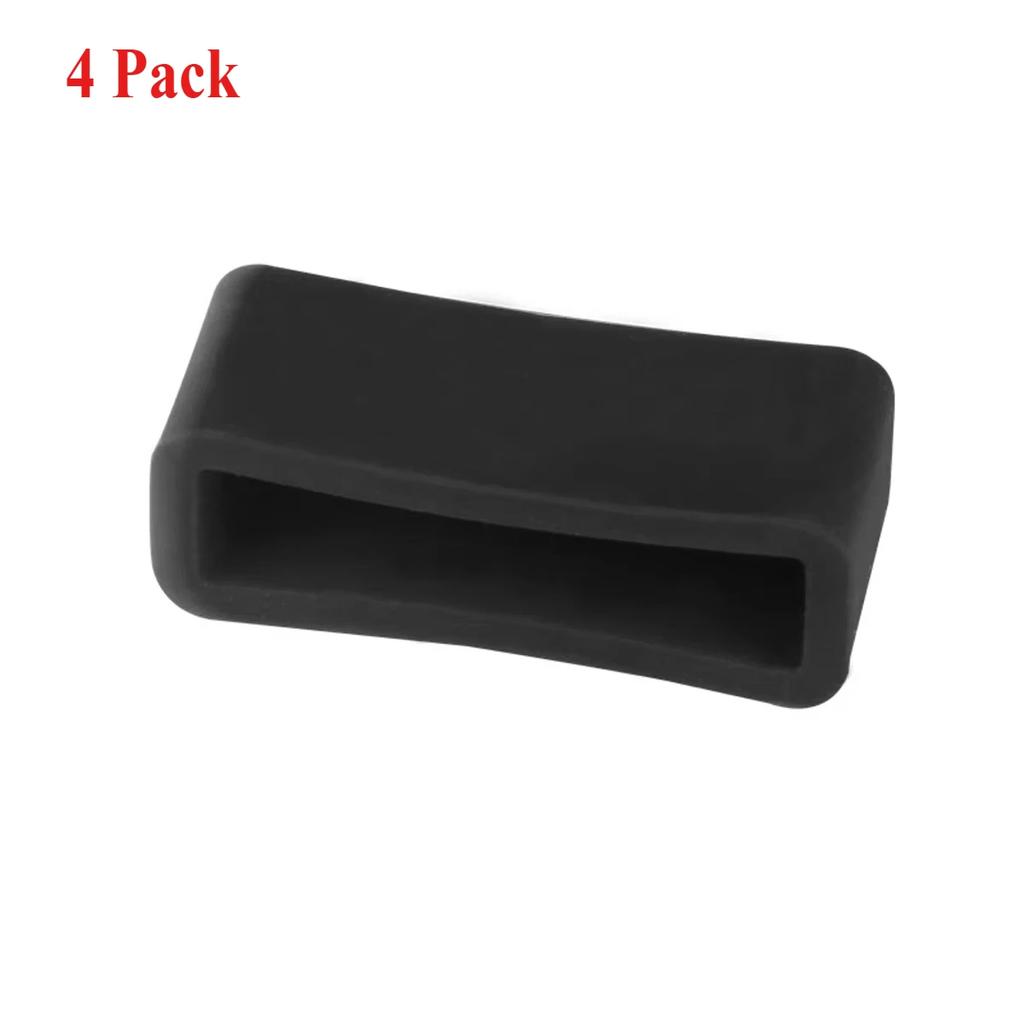 4 шт. Силиконовый ремешок, кольцо 12, 14, 16, 17, 18, 19, 20, 22, 24, 26 мм, водонепроницаемые петли, держатель для часов, аксессуары, резиновый держатель для ремешка