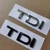 1X Chrome Glossy Black ABS TDI Car Rear Emblem Sticker A1 A3 A4 A5 A6 A6L A7 A8 S3 S6 Q3 Q5 Q7 TT S RS