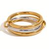 Elegant Minimalist Stackable Rings for Women Stainless Steel  Perfect for Daily Wear Ring Jewelry Gifts