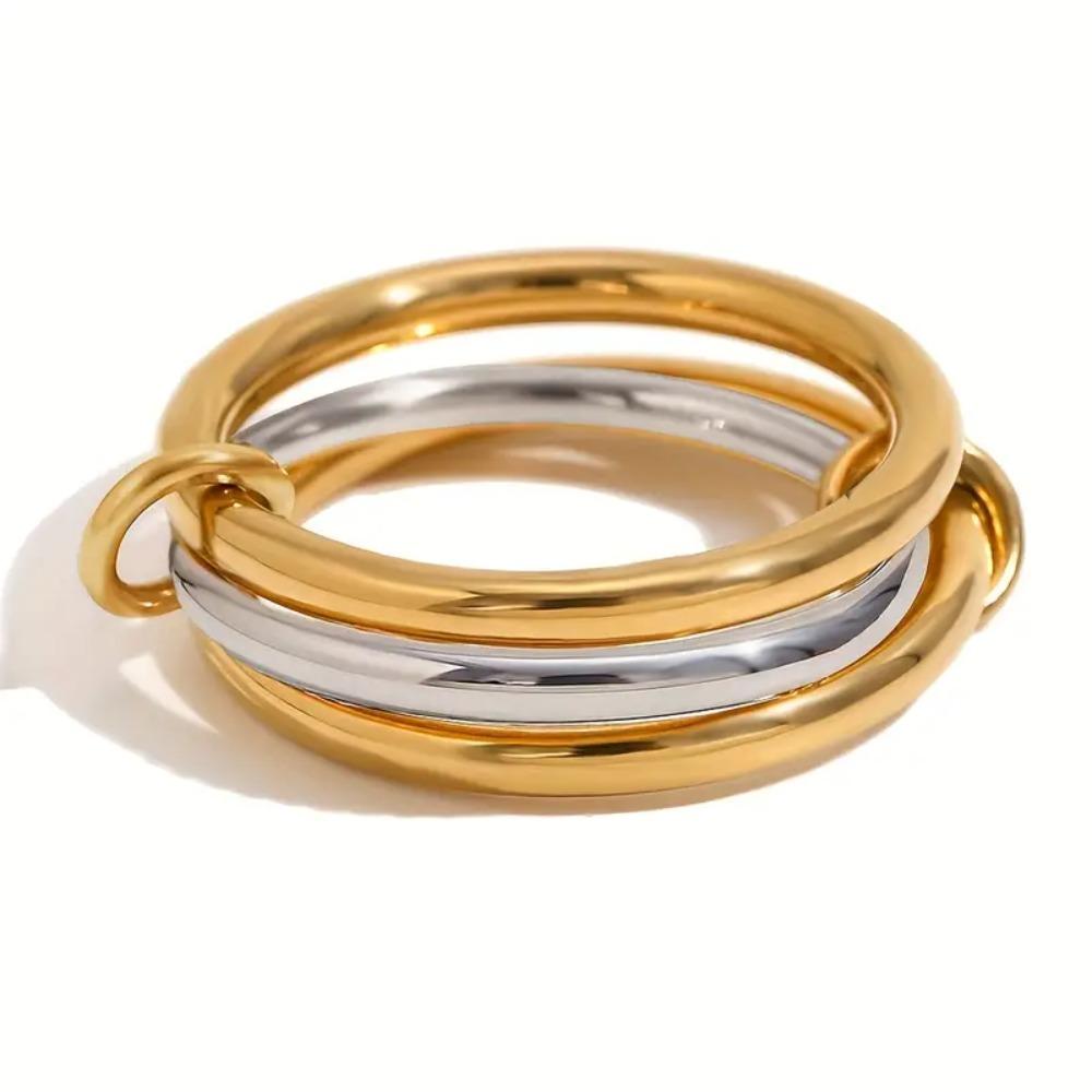Elegant Minimalist Stackable Rings for Women Stainless Steel Perfect for Daily Wear Ring Jewelry Gifts