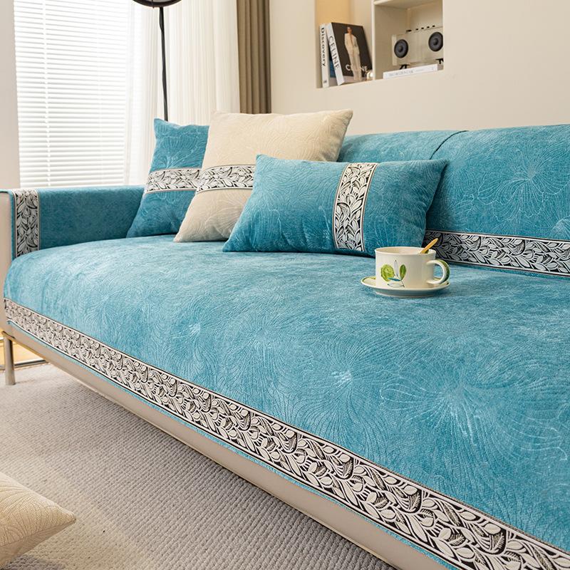 French Cream Wind Sofa Cushion All Seasons Non-Slip Premium Sense Cushion Chenier Set Sofa Cover Cloth Towel