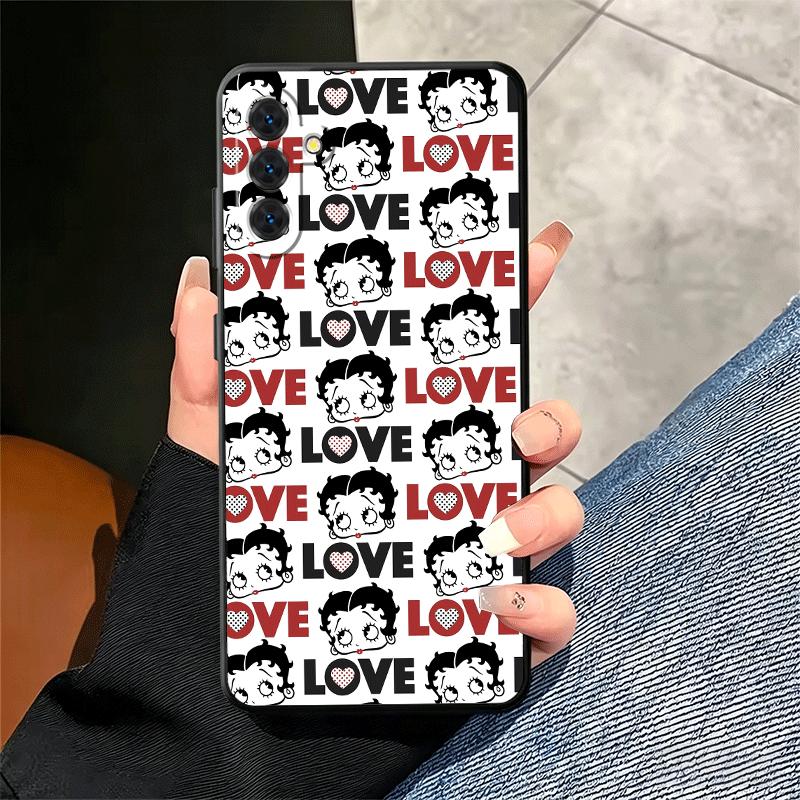 B-Bettys B-Boops Girl Soft Phone Case for Samsung A17 A37 A57 A16 A26 A36 A56 A15 A25 A35 A55 A14 A24 A34 A54 A13 A23 A33 A53 A5