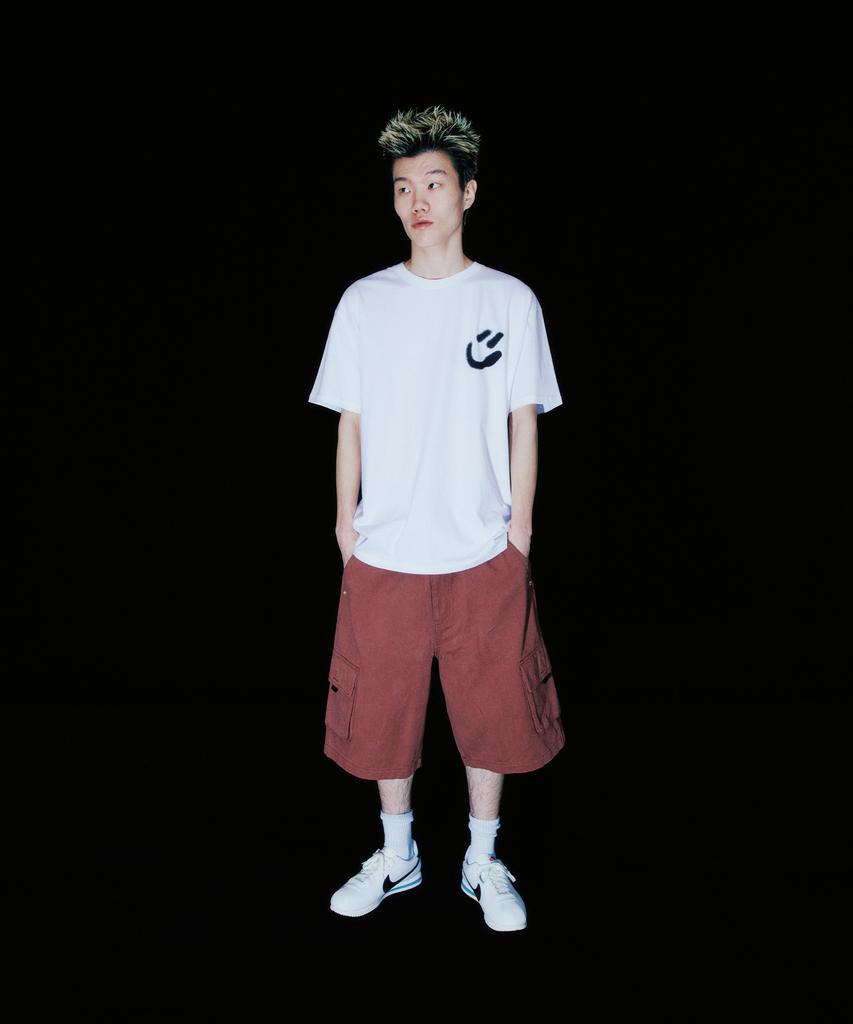 ISTKUNST Blur Smiley Ball Tee_White(Ik2Emmt502A)