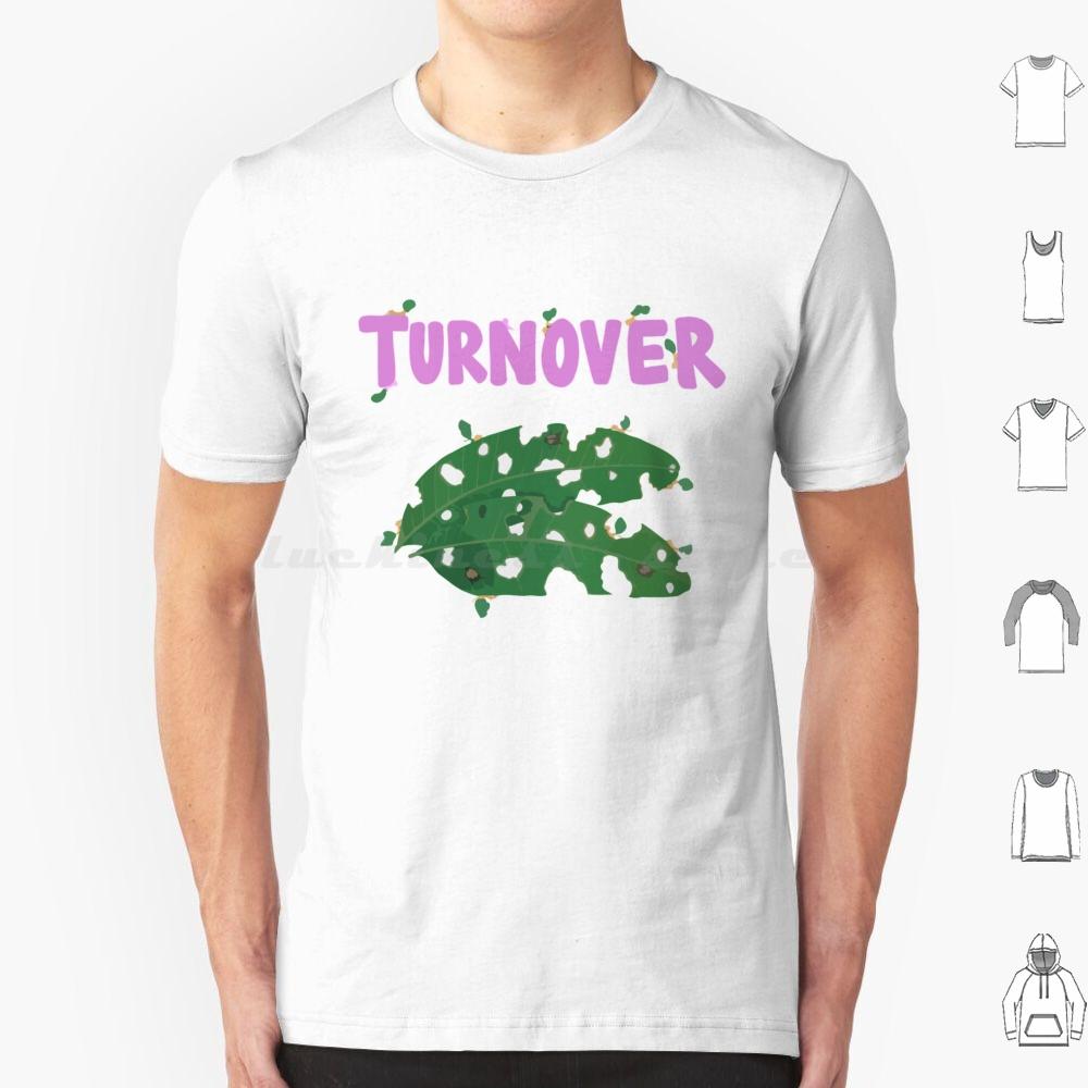 Футболка с логотипом Turnover-Leaf Большой размер 100% Хлопок Turnover Хорошая Природа Лист Периферийное Зрение Инди Эмо Музыка