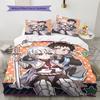 Fire Force  Pattern Bedding,Quilt Set Quilt Cover Pillowcase Home Birthday Gift (1 * duvet cover + 2 * pillowcase, without core)