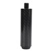 Billiard Pool Cue Extender 4 Inch Carbon Fiber Pool Cue Extension Stick with Rubber Rear Plug for