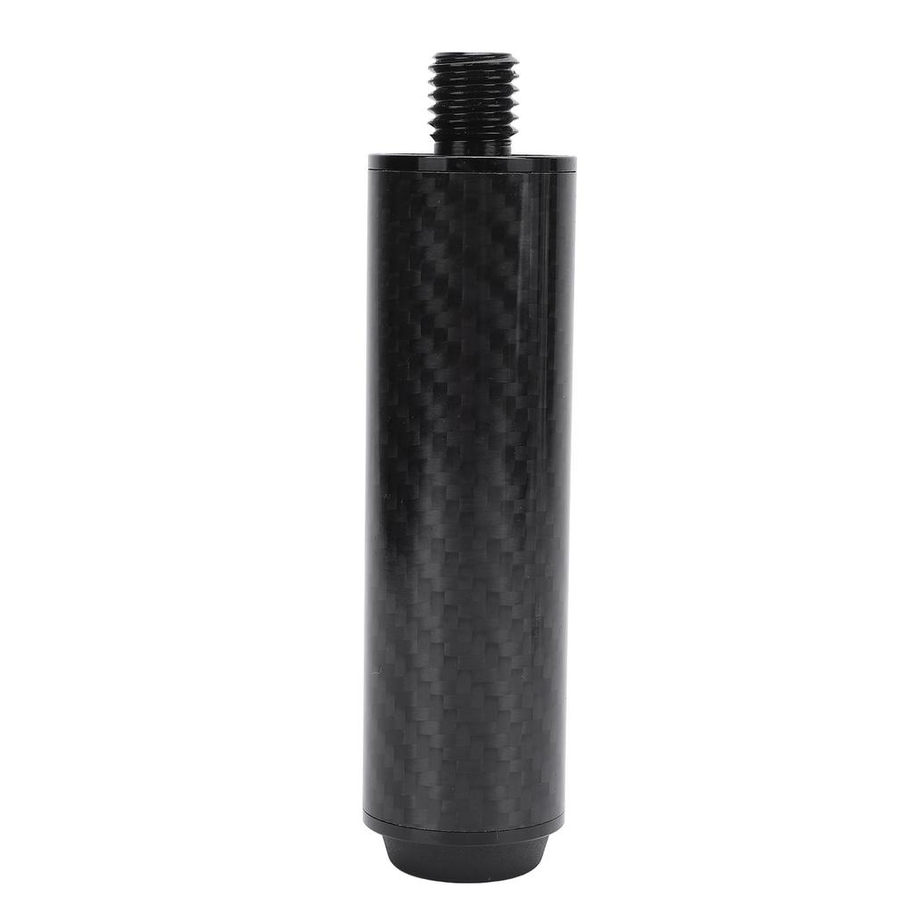 Billiard Pool Cue Extender 4 Inch Carbon Fiber Pool Cue Extension Stick with Rubber Rear Plug for