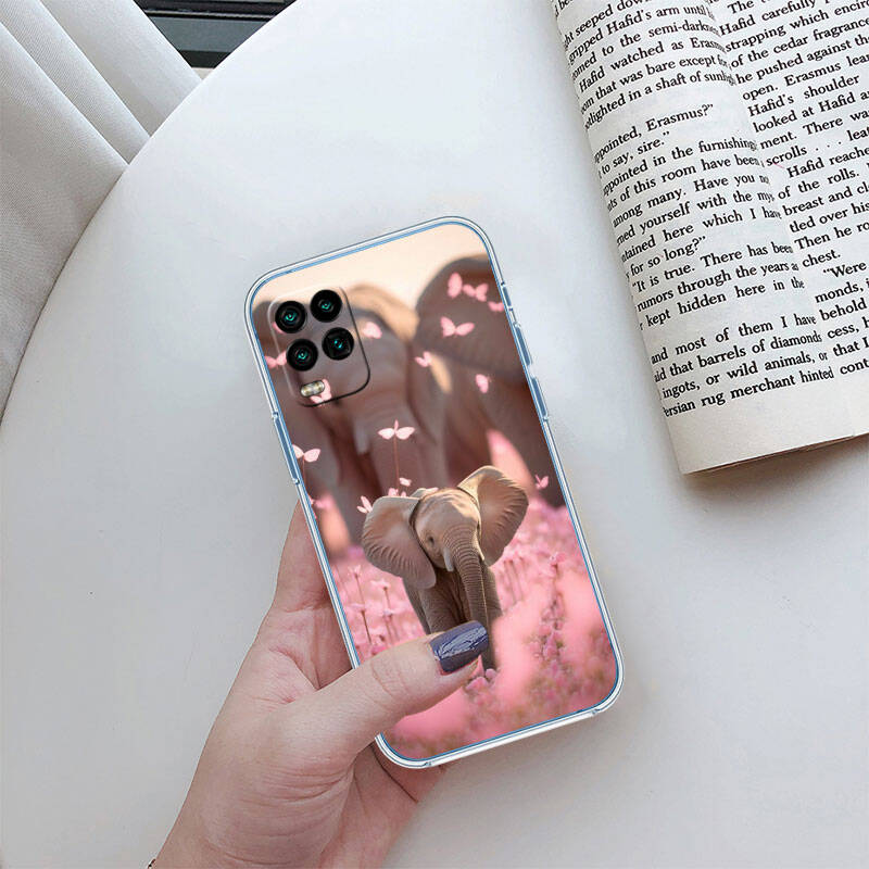MH8 Animal Elephant Phone Case for Motorola Edge 20 30 S30 40 50 Fusion Lite Plus Pro Neo Ultra One Power Action Macro Hyper Vision Zoom