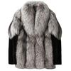 Autumn and Winter Men's Casual Faux Fur Coat Thickened Warm Coat