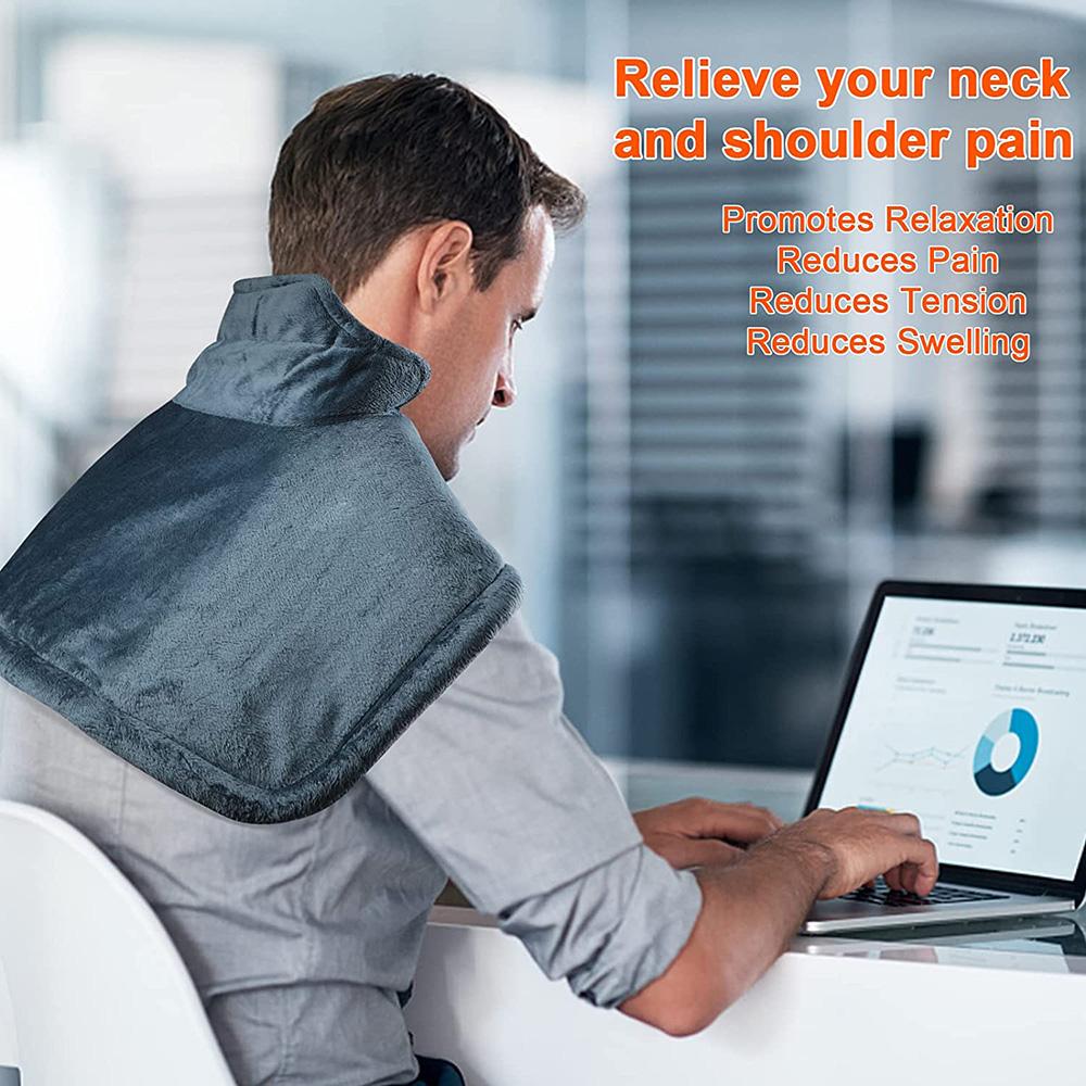 Электрическая грелка для облегчения боли в шее и плечах, подогреватель с автоматическим выключением