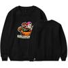 Худи Burgerpommes ICrimax Merch Оверсайз Женское Мужское Круглый вырез Длинный рукав Толстовка Повседневная Спортивный костюм Смешная одежда