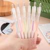 6PCS Candy Color Quick-Drying Glue Pen Manual Solid Glue Stick Student Handbook Diy High Viscosity Glue Office
