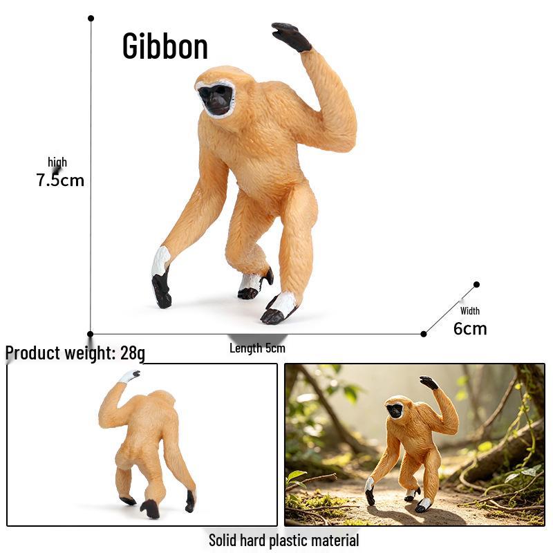Large Red Orangutan Monkey Model - Cognitive Children's Zoo Gift