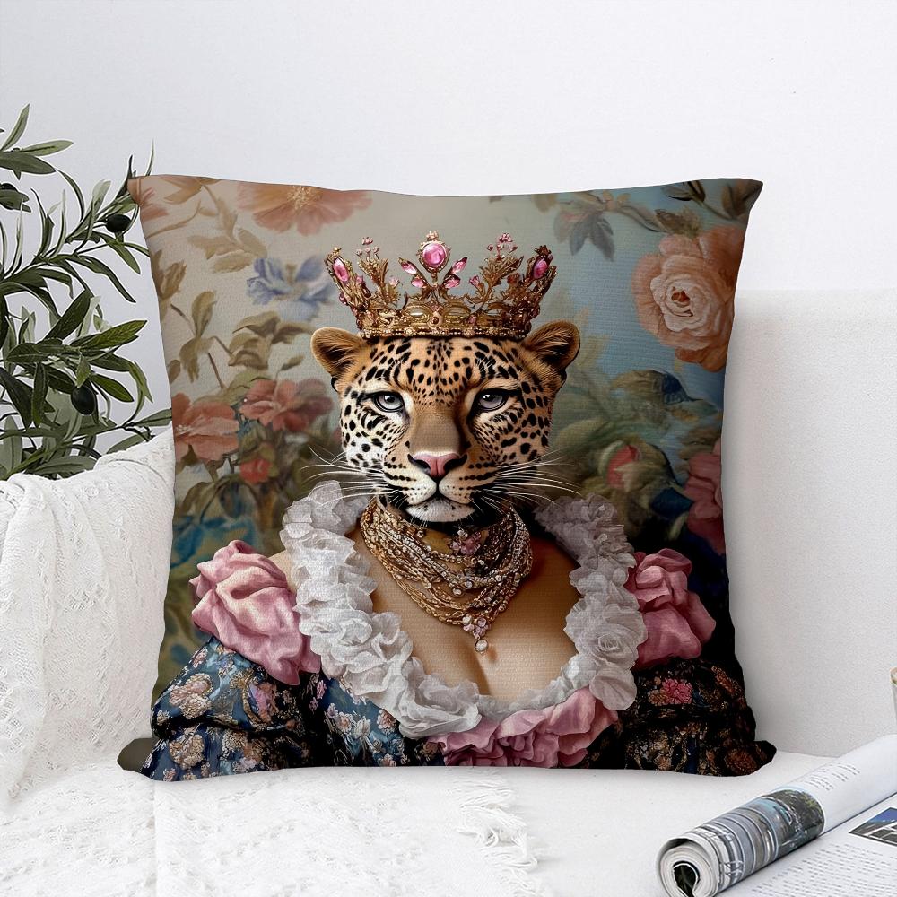 Европейская мода Леопардовая наволочка Диван Декоративный Дом Двусторонняя печать Плюшевые наволочки для диванных подушек Декор Чехол для подушки